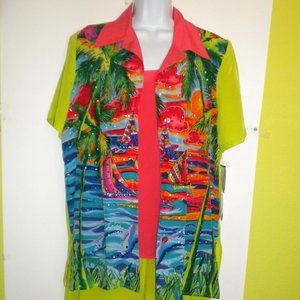 Dianne Gilman sequined shorts set